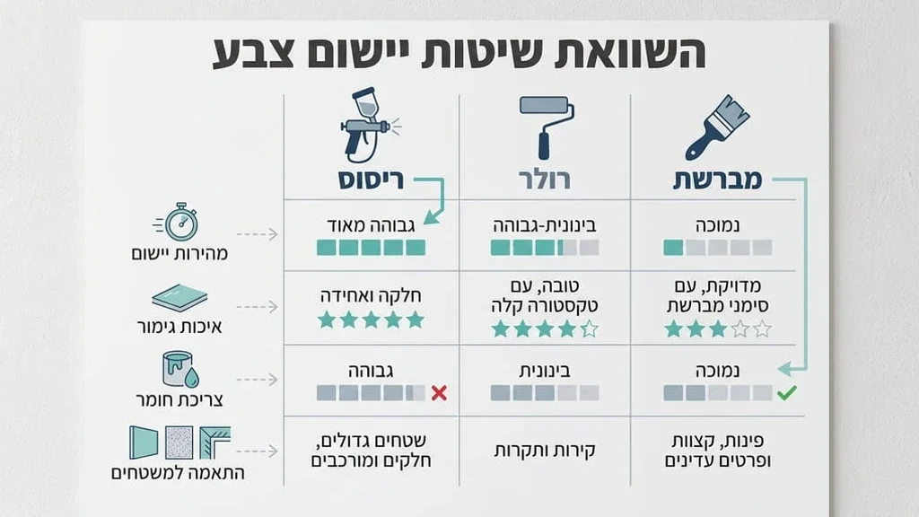 יישום חומרים על גדר מתכת חיצונית באמצעות מערכת התזה מקצועית